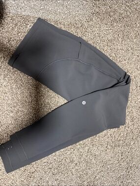 Lululemon Grey Wunder Train High Rise Legging
